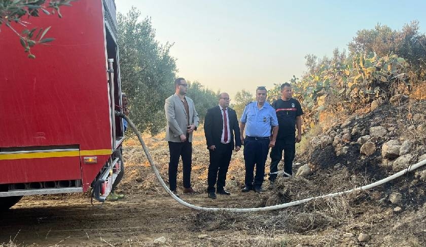 Incendie  Zaghouan : cinq hectares de cultures ravags